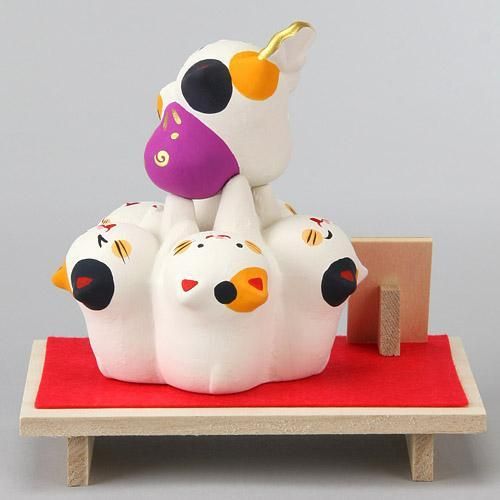 【在庫あり★即納可能】わっしょい 幸福上昇 猫★福招き【新品★未使用品】