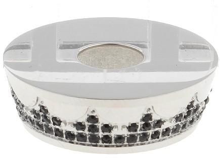 赤字上等★激安セール【在庫ラスト1個★即納可能】直径22mm→31mm 変換 ビューティーリング ステンレス製 ブラッククリスタル
