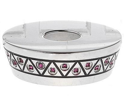 赤字上等★激安セール【在庫ラスト1個★即納可能】直径22mm→31mm 変換 ビューティーリング ステンレス製 レッドクリスタル