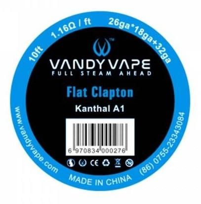 赤字上等★激安セール【在庫ラスト1個★即納可能】Vandyvape Resistance Wire Kanthal/SS316L Flat Clapton Wire Vape Wires