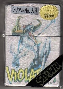 LIMITED ZIPPO スポーンシリーズ バイオレーター カラー シリアルナンバー入り