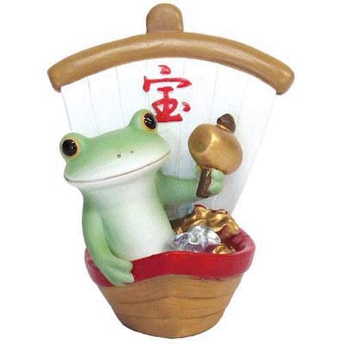 【在庫あり★即納可能】コポー 宝船とカエルCopeau★風水★金運【新品】【蛙/カエル/かえる】【置物】【キャラクターグッズ★雑貨】