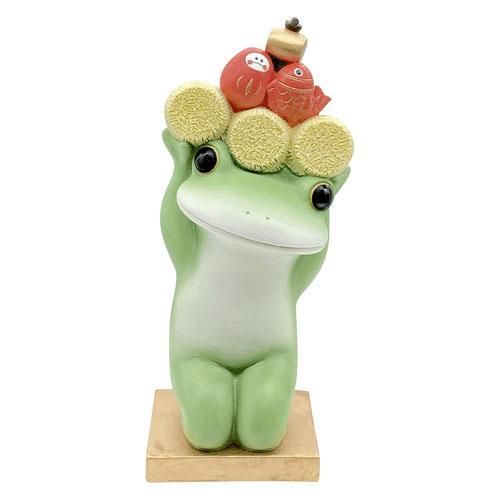 【在庫あり★即納可能】コポー 縁起物を抱えたカエル Copeau★風水★金運【新品】【蛙/カエル/かえる】【置物】【キャラクターグッズ★雑貨】