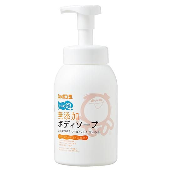 【お取り寄せ★納期 最長 約2週間】シャボン玉 無添加 ボディソープ たっぷり泡 570ml