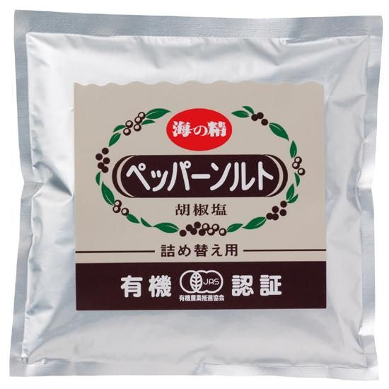 【お取り寄せ★納期 最長 約2週間】オーサワ 海の精 有機ペッパーソルト(詰替用) 55g