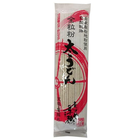 【お取り寄せ★納期 最長 約2週間】かねこ製麺 季穂 全粒粉 太うどん 240g