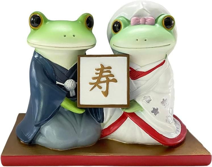 【在庫あり★即納可能】コポー ミドルカップル 結婚 和装 Copeau★風水★金運【新品】【蛙/カエル/かえる】【置物】【キャラクターグッズ★雑貨】73953