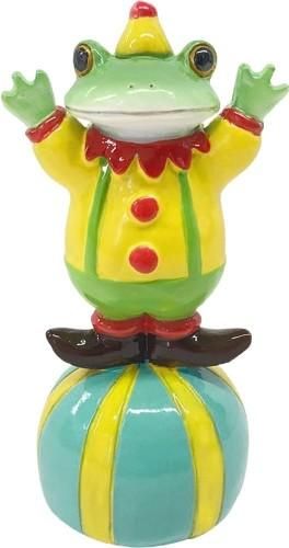 【在庫あり★即納可能】コポー サーカス ボールに乗るピエロタロウ Copeau★風水★金運【新品】【蛙/カエル/かえる】【置物】【キャラクターグッズ★雑貨】