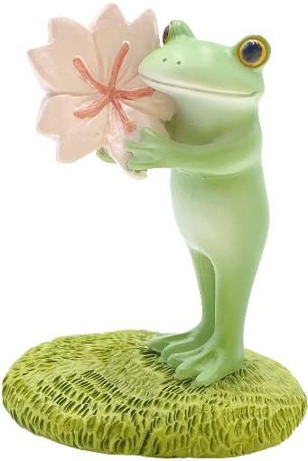【在庫あり★即納可能】コポー 桜を見せるカエル Copeau★風水★金運【新品】【蛙/カエル/かえる】【置物】【キャラクターグッズ★雑貨】