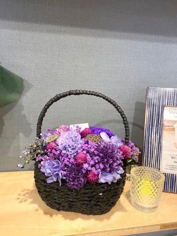 【お取り寄せ★納期 最長 約1ヶ月】お供え プリザーブドフラワー★仏具 仏花 仏壇 炭花壇 プリザーブドフラワー 和風 お悔み 贈り物