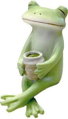 【在庫あり★即納可能】コポー お茶で一服するカエル Copeau★風水★金運【新品】【蛙/カエル/かえる】【置物】【キャラクターグッズ★雑貨】74086