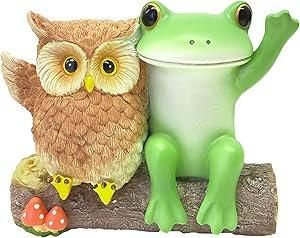 【在庫あり★即納可能】コポー フクロウとごあいさつ Copeau★風水★金運【新品】【蛙/カエル/かえる】【置物】【キャラクターグッズ★雑貨】74335