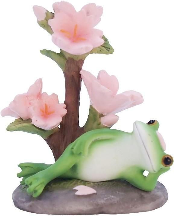 【在庫あり★即納可能】コポー 寝ころび花見 Copeau★風水★金運【新品】【蛙/カエル/かえる】【置物】【キャラクターグッズ★雑貨】621537