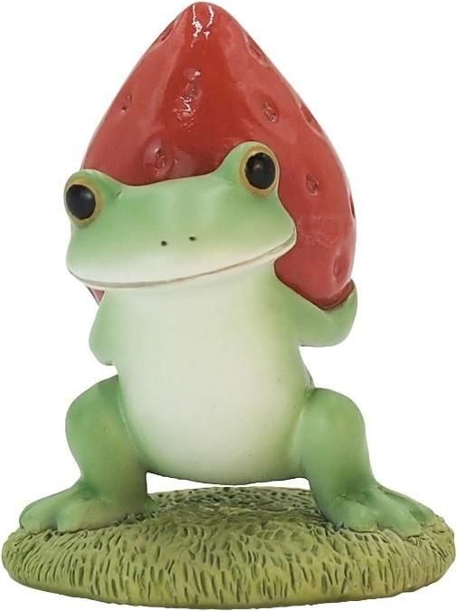 【在庫あり★即納可能】コポー いちごを背負うカエル Copeau★風水★金運【新品】【蛙/カエル/かえる】【置物】【キャラクターグッズ★雑貨】621541