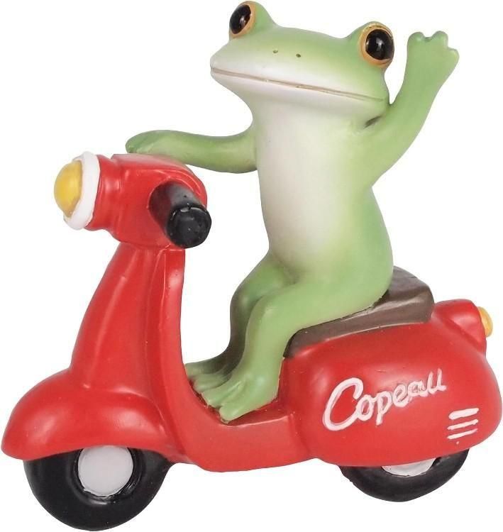 【在庫あり★即納可能】コポー 赤いスクーターに乗るカエル Copeau★風水★金運【新品】【蛙/カエル/かえる】【置物】【キャラクターグッズ★雑貨】622511