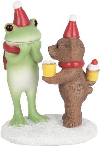 【在庫あり★即納可能】コポー カップケーキをあげるクマとカエル Copeau★風水★金運【新品】【蛙/カエル/かえる】【置物】【キャラクターグッズ★雑貨】622530