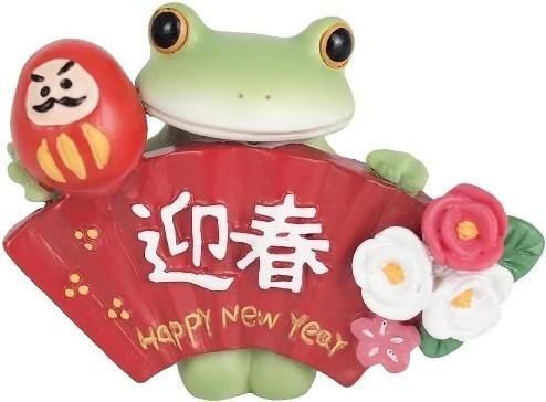 【在庫あり★即納可能】コポー 迎春扇子とカエル Copeau★風水★金運【新品】【蛙/カエル/かえる】【置物】【キャラクターグッズ★雑貨】622532