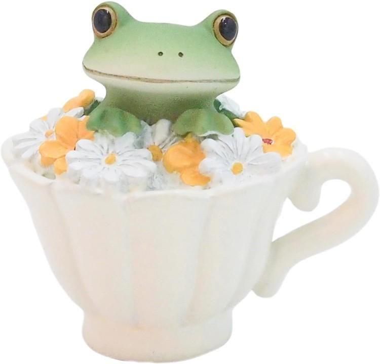 【在庫あり★即納可能】コポー カモミールティーなカエル Copeau★風水★金運【新品】【蛙/カエル/かえる】【置物】【キャラクターグッズ★雑貨】621613