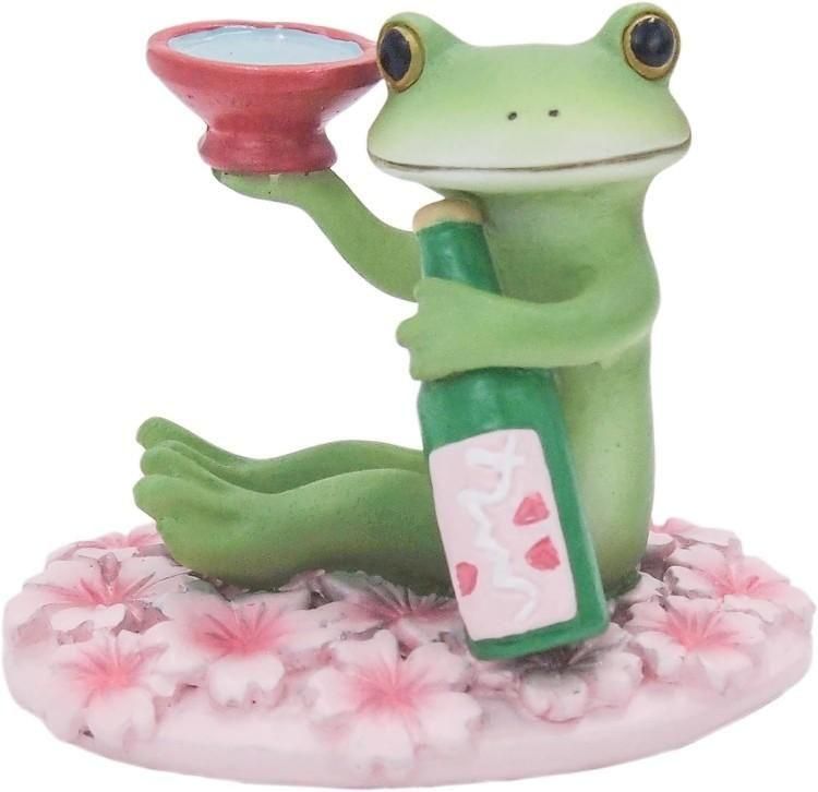 【在庫あり★即納可能】コポー 花見酒の酔いどれカエル Copeau★風水★金運【新品】【蛙/カエル/かえる】【置物】【キャラクターグッズ★雑貨】621632