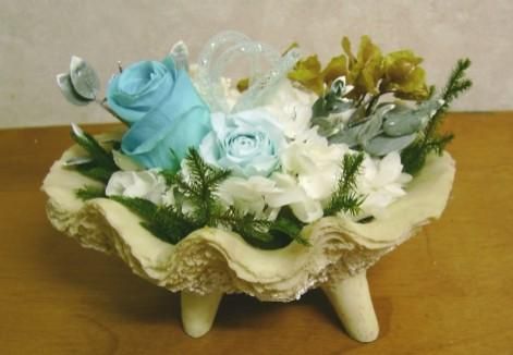 プリザーブドフラワー プリティBOXシリーズ 貝の花づくし