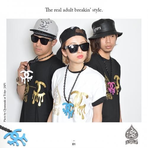 b系 ヒップホップ ストリート系 ファッション メンズ レディース ネックレス★ACE FLAG/エースフラッグ★C LOGO ACRYLIC NECKLACE★男女兼用
