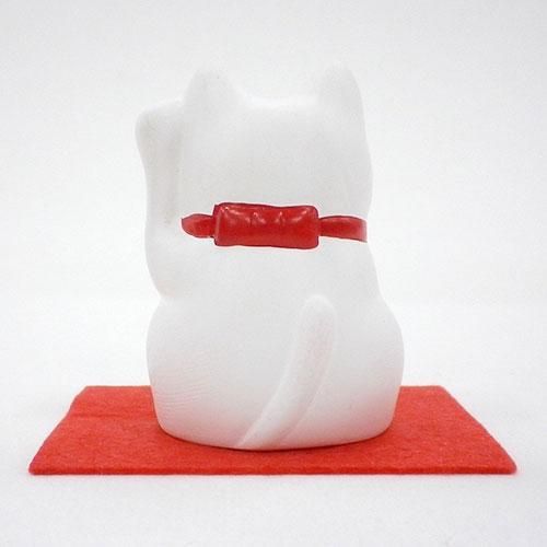 招き猫 5cm★右手(お金)招きで金運アップ・左手(お客様)招きで来客運アップの招きネコ★黒色・白色・金色★ブラック/ホワイト/ゴールド【新品★未使用品】
