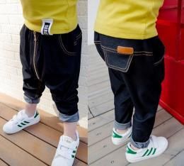 韓国風キッズ スパッツ★デニムジーンズ★子供用 男女兼用 パンツ★100cm 110cm 115cm 125cm 135cm 145cm【新品★未使用品】ズボン★ジーパン