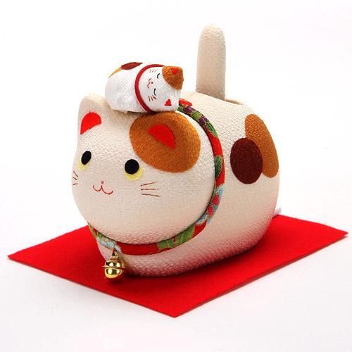 ゆらゆらソーラー 親子猫 トラ★のんびりして癒されます♪【新品★未使用品】
