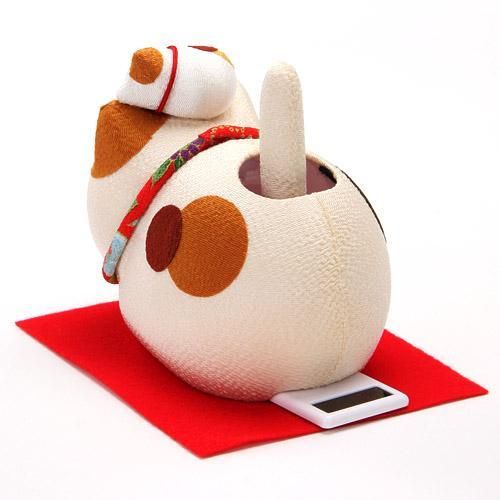 ゆらゆらソーラー 親子猫 トラ★のんびりして癒されます♪【新品★未使用品】