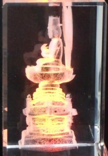 【再販待ち予約】大日如来 クリスタルガラス レーザー彫り LEDライトディスプレイ台座付き★未・申年生まれの人の守護神仏★羊年・ヒツジ・ひつじ・サル・さる・猿年【新品★未開封品】