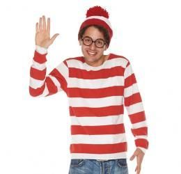 【在庫あり★即納可能】ウォーリーをさがせ アダルト ウォーリー 大人男性用★ハロウィン 仮装 コスプレ 衣装 コスチューム メンズ パーティー ハロウィーン★ルービーズ【95678】【新品】
