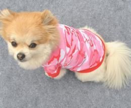 ペット用 チョッキ 迷彩シャツ レッド/グリーン ＸＳ/Ｓ/Ｍ/Ｌサイズ★愛犬 ハロウィン 犬洋服 ドッグウェア【新品★未使用品】