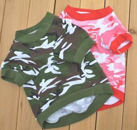 ペット用 チョッキ 迷彩シャツ レッド/グリーン ＸＳ/Ｓ/Ｍ/Ｌサイズ★愛犬 ハロウィン 犬洋服 ドッグウェア【新品★未使用品】