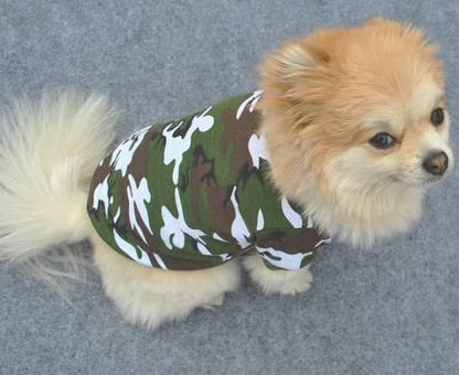 ペット用 チョッキ 迷彩シャツ レッド/グリーン ＸＳ/Ｓ/Ｍ/Ｌサイズ★愛犬 ハロウィン 犬洋服 ドッグウェア【新品★未使用品】