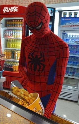 スパイダーマン風 コスチューム★Spider-Man コスプレ★90cm～180cm★ハロウィン パーティ 余興 結婚式 ハロウィーン【新品】