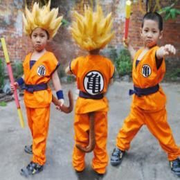 ドラゴンボール 孫悟空/クリリン コスプレ 亀マーク/悟マーク道着 子供用/大人用★アダルト・キッズサイズ コスプレ★KID用ハロウィン衣装★仮装・クリスマス・ハロウィーン・halloween