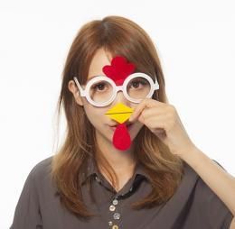【在庫あり★即納可能】にわとりメガネ★酉年 仮装 コスプレ 衣装 パーティー 発表会 結婚式 イベント 年末年始 忘年会 新年会 余興★JIG 鳥 眼鏡★ジグ 2017年干支 トリ