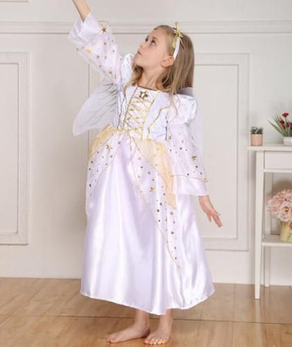 妖精風 コスチューム 子供用★魔法使い キッズサイズ コスプレ★KID用ハロウィン衣装★仮装・クリスマス・ハロウィン・halloween【新品★未使用品】【悪用禁止】