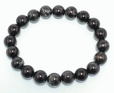 【美しく希少な色】φ6mm～12mm最上級（AAA）ブルータイガーアイ（トラ目）ブレスレット