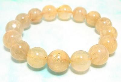 金運最強！ ルチルクォーツ（針水晶） ブレスレット