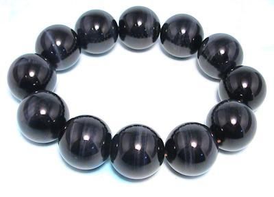最強パワー！大玉最上級（AAA） ブルータイガーアイ（トラ目） ブレスレット（φ14mm～20mm)