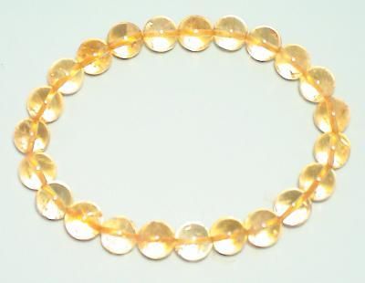 Φ8シトリン （黄水晶） ブレスレット