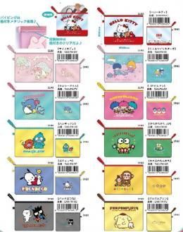 【在庫あり★即納可能】サンリオキャラクターズ(なつかしシリーズ) クリアフラットポーチ(M) 各種 ケイカンパニー【キャラクターグッズ★雑貨】 