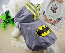 ペット用 ジャージパーカー バットマン/スーパーマン★フード付き冬用犬服 愛犬 洋服 ドッグサイズ雨具【新品★未使用品】