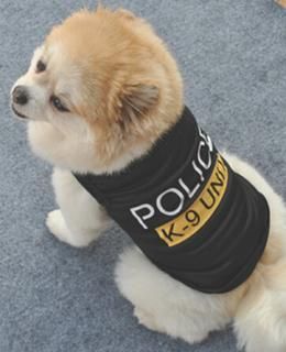【期間限定★赤字上等ゲリラセール】警察犬風 ペットチョッキ 夏用 POLICE K-9 UNIT ブラック XSサイズ★愛犬 ハロウィン 犬洋服【新品★未使用品】