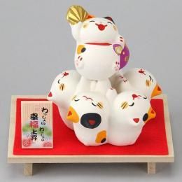 【在庫あり★即納可能】わっしょい 幸福上昇 猫★福招き【新品★未使用品】