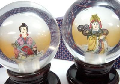 媽祖 硝子内絵 媽祖Ａ/媽祖Ｂ/順風/千里眼★風水 置物