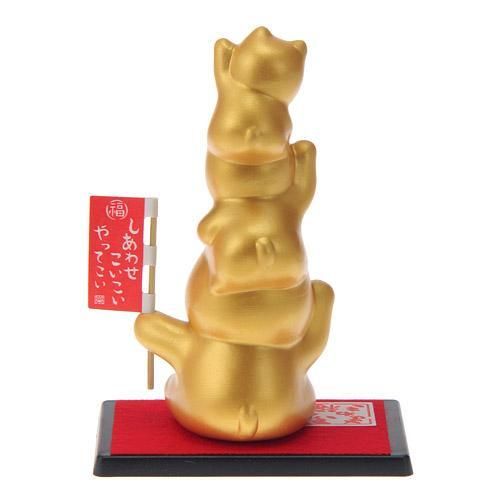 ふく福招き 猫 小★右手(お金)招き＆左手(人)招き【新品★未使用品】