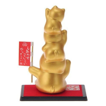 ふく福招き 猫 小★右手(お金)招き＆左手(人)招き【新品★未使用品】