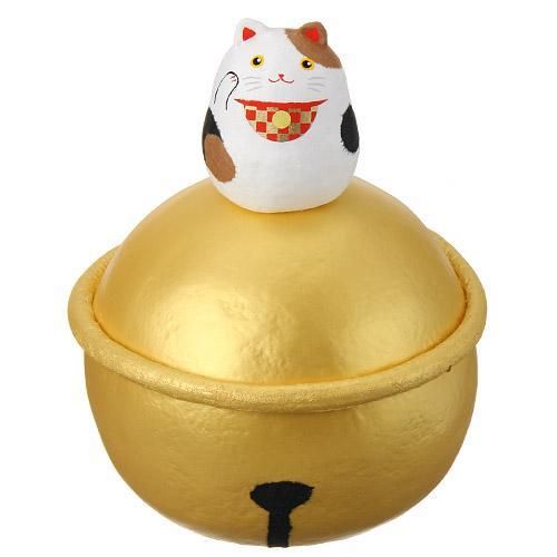 福呼び張り子 招き猫★右手(お金)招き＆左手(人)招き【新品★未使用品】